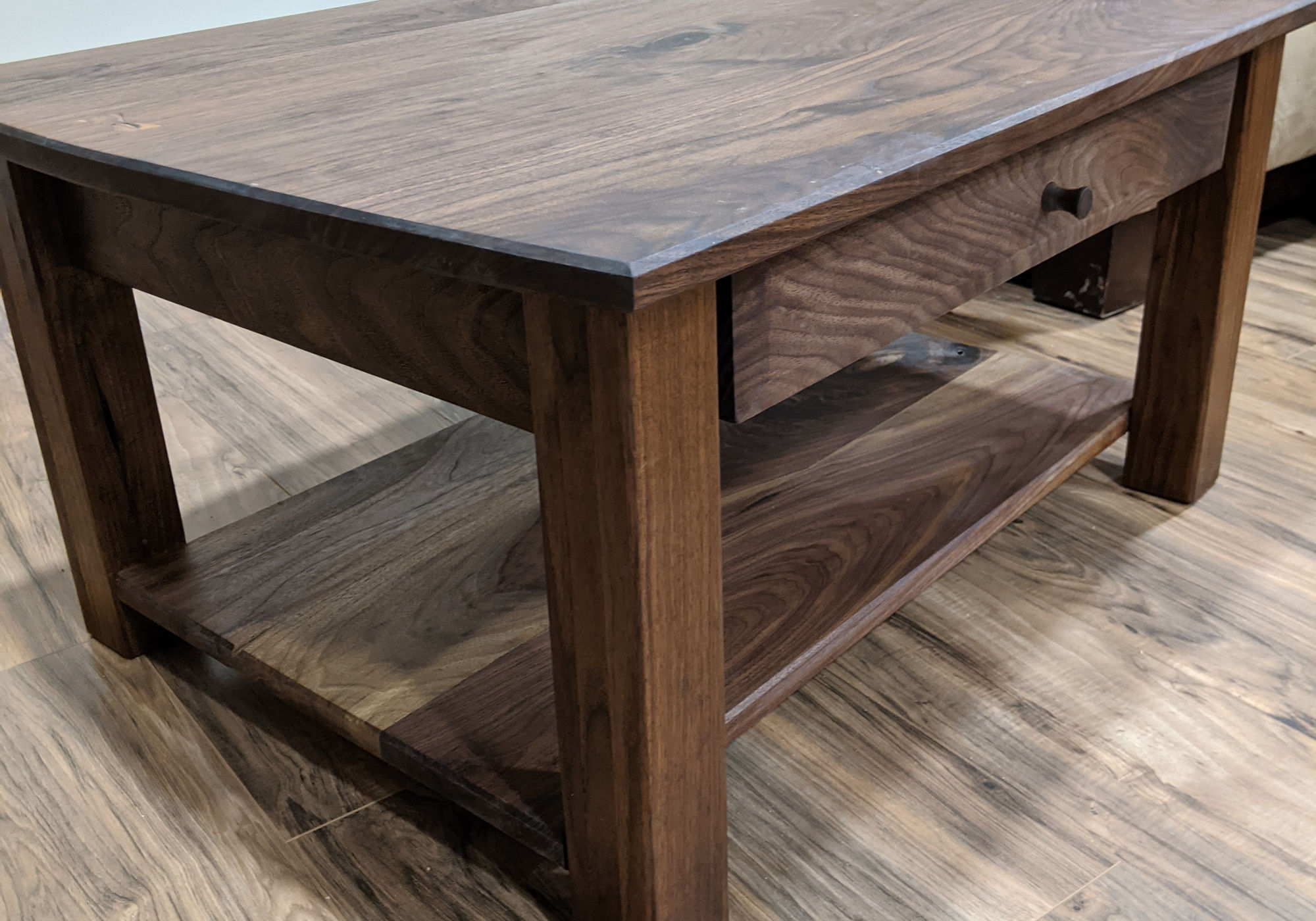 Walnut coffee table