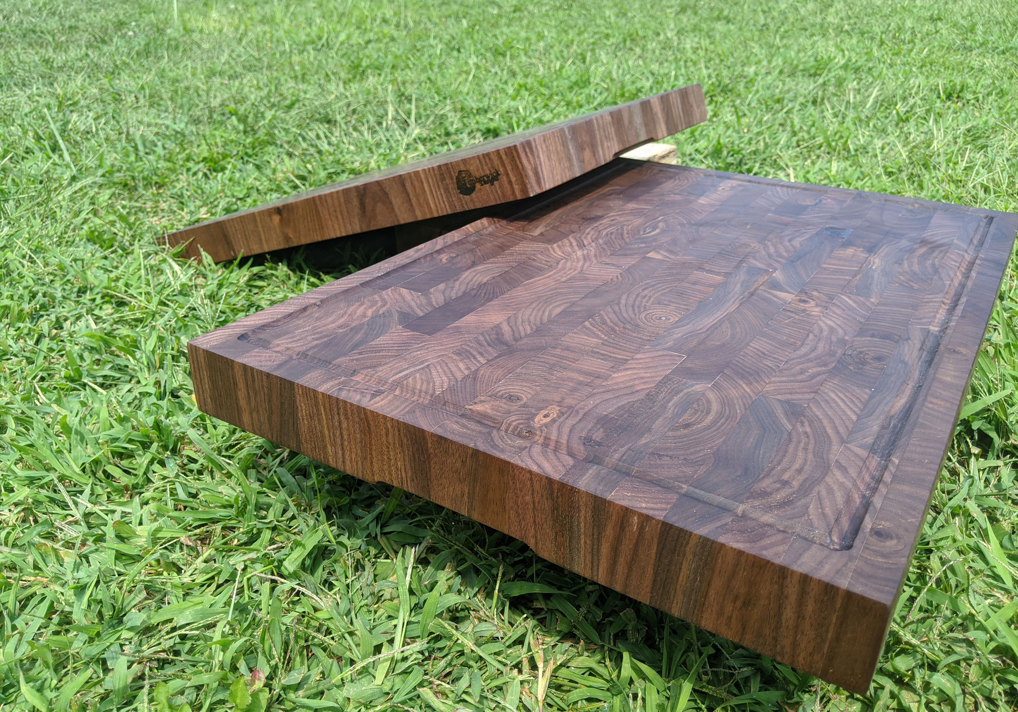 End-grain wood detail